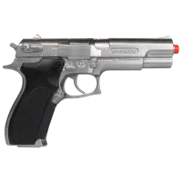 Pistol de jucărie Gonher Police 3045/0 3+ / glonte / Silver photo 2