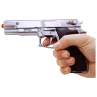 Pistol de jucărie Gonher Police 3045/0 3+ / glonte / Silver photo 6