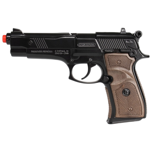 Pistol de jucărie Gonher Police 39/6 3+ / glonte / Black photo 1 Pistol de jucărie Gonher Police 39/6 3+ / glonte / Black photo 1