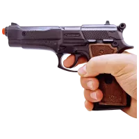 Pistol de jucărie Gonher Police 39/6 3+ / glonte / Black photo 6