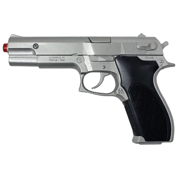 Pistol de jucărie Gonher Police 45/0 3+ / glonte / Silver photo 1 Pistol de jucărie Gonher Police 45/0 3+ / glonte / Silver photo 1