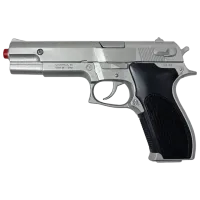 Игрушечный пистолет Gonher Police 45/0 3+ / пуля / Серебряный