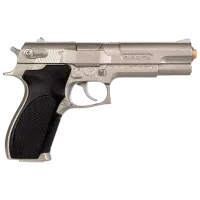 Игрушечный пистолет Gonher Police 45/0 3+ / пуля / Серебряный photo 2