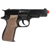 Игрушечный пистолет Gonher Police 3125-6 3+ / пуля / Черный