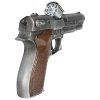 Игрушечный пистолет Gonher Police 45/1 3+ / пуля / Серебряный photo 2