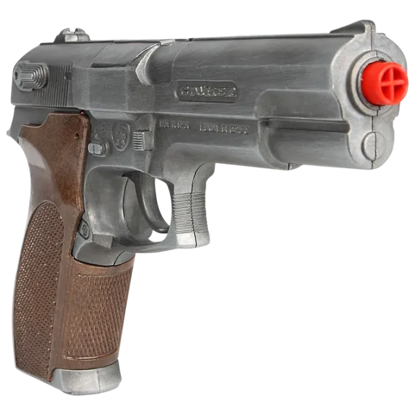 Pistol de jucărie Gonher Police 45/1 3+ / glonte / Silver photo 3 Pistol de jucărie Gonher Police 45/1 3+ / glonte / Silver photo 3