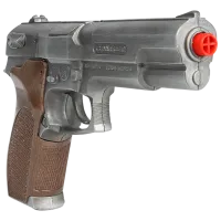 Игрушечный пистолет Gonher Police 45/1 3+ / пуля / Серебряный photo 3