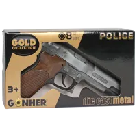 Игрушечный пистолет Gonher Police 45/1 3+ / пуля / Серебряный photo 4