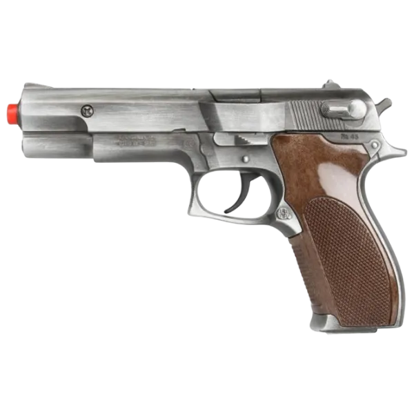 Pistol de jucărie Gonher Police 45/1 3+ / glonte / Silver photo 5 Pistol de jucărie Gonher Police 45/1 3+ / glonte / Silver photo 5