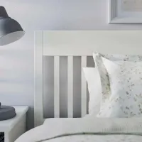 Кровать Ikea Idanas Lindbaden 140 x 200 см / Шпон / Белый photo 3