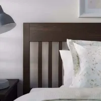 Кровать Ikea Idanas Lindbaden 140 x 200 см / Шпон / Тёмно-коричневый photo 7