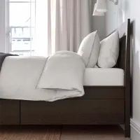 Кровать Ikea Idanas Lindbaden 140 x 200 см / Шпон / Тёмно-коричневый photo 8