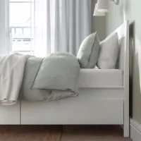 Кровать Ikea Idanas Lindbaden 140 x 200 см / Шпон / Белый photo 3