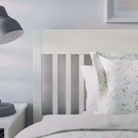 Кровать Ikea Idanas Lindbaden 140 x 200 см / Шпон / Белый photo 6