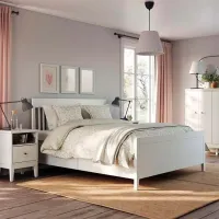 Кровать Ikea Idanas Lindbaden 160 x 200 см / Шпон / Белый photo 3