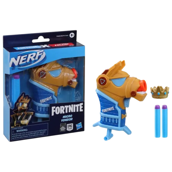 Blaster Hasbro Nerf Fortnite Micro Y0ND3R 8+ / Săgeți / Blue photo 2