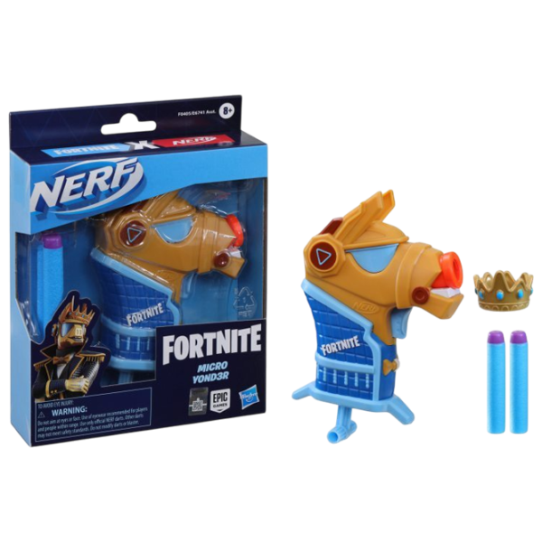 Blaster Hasbro Nerf Fortnite Micro Y0ND3R 8+ / Săgeți / Blue photo 2