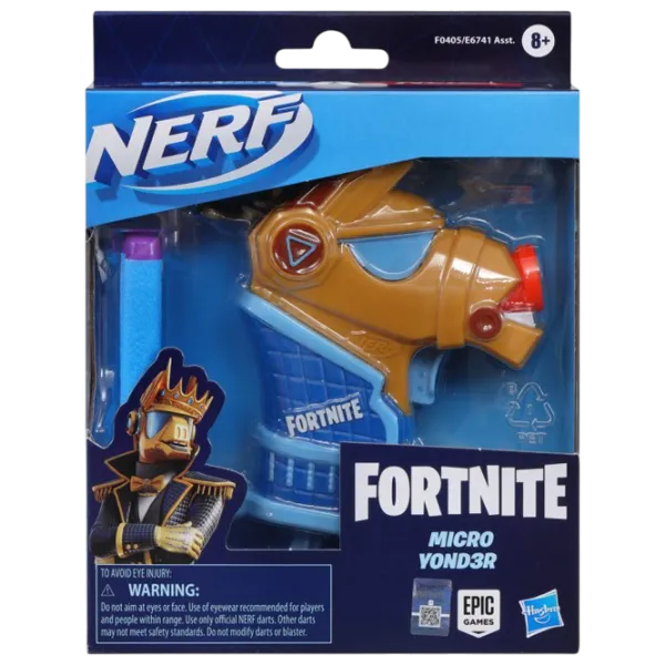 Blaster Hasbro Nerf Fortnite Micro Y0ND3R 8+ / Săgeți / Blue photo 3
