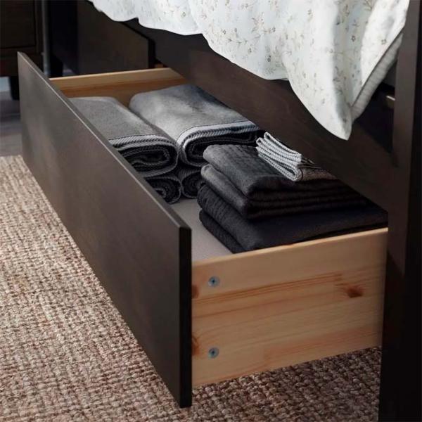 Pat Ikea Idanas Luroy 160 x 200 cm / Furnir / Dark Brown photo 2 Pat Ikea Idanas Luroy 160 x 200 cm / Furnir / Dark Brown photo 2