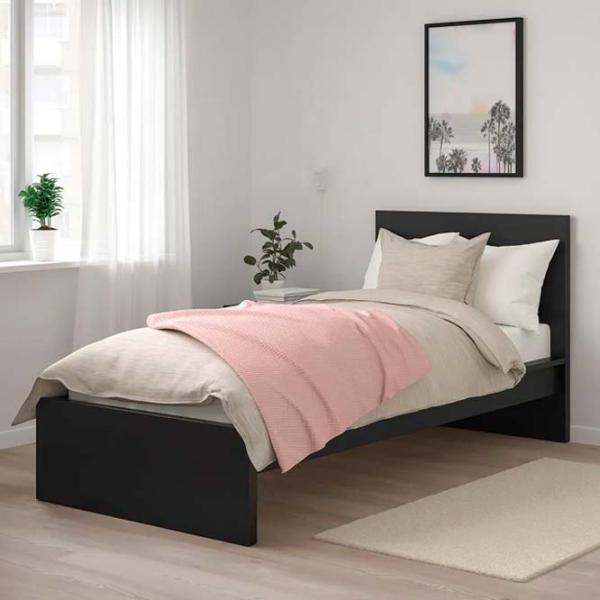 Кровать Ikea Malm/Vesteroy 90 x 200 см / Массив / Черно-Коричневый photo 2