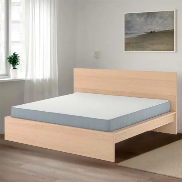 Кровать Ikea Malm/Vesteroy 140 x 200 см / Массив / Дубовый шпон беленый photo 2