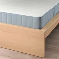 Кровать Ikea Malm/Vesteroy 140 x 200 см / Массив / Дубовый шпон беленый photo 4