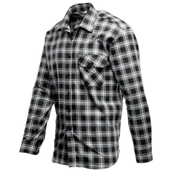 Cămașă de lucru pentru bărbați BONO Flanel Gray Black / 170 g/m² photo 2