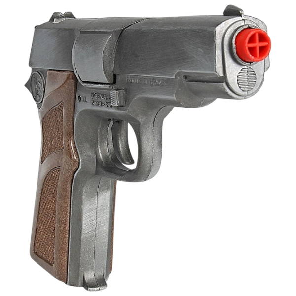 Pistol de jucărie Gonher Police 125/1 3+ / glonte / Silver photo 2