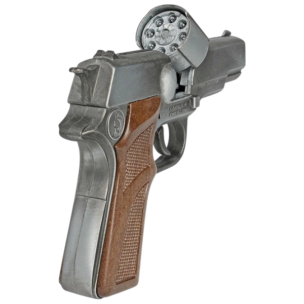 Pistol de jucărie Gonher Police 125/1 3+ / glonte / Silver photo 3