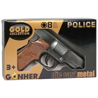 Игрушечный пистолет Gonher Police 125/1 3+ / пуля / Серебряный photo 4