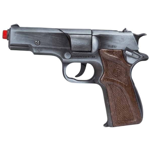 Pistol de jucărie Gonher Police 125/1 3+ / glonte / Silver photo 5