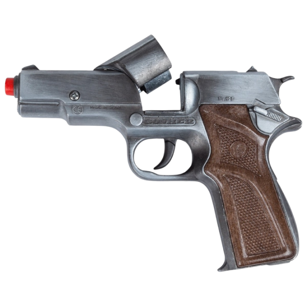 Pistol de jucărie Gonher Police 125/1 3+ / glonte / Silver photo 6