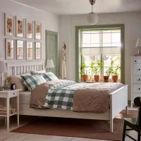 Кровать Ikea Hemnes/Valevag 140 x 200 см / Массив / Белый photo 3