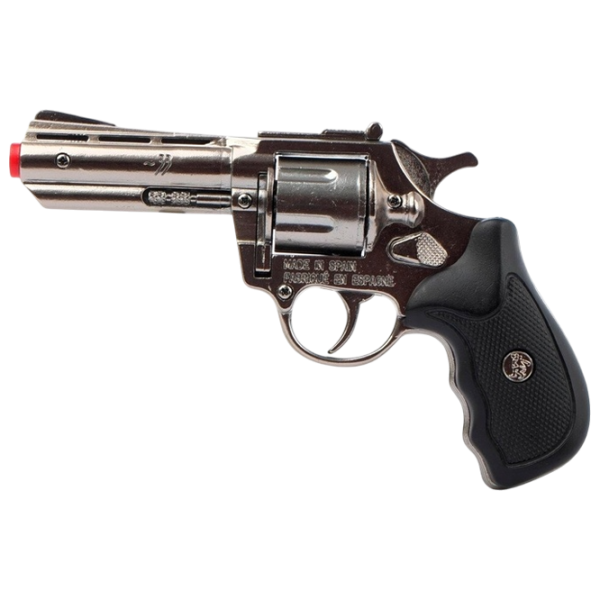 Игрушечный пистолет Gonher Police 433/0 3+ / пуля / Серебряный photo 2 Игрушечный пистолет Gonher Police 433/0 3+ / пуля / Серебряный photo 2