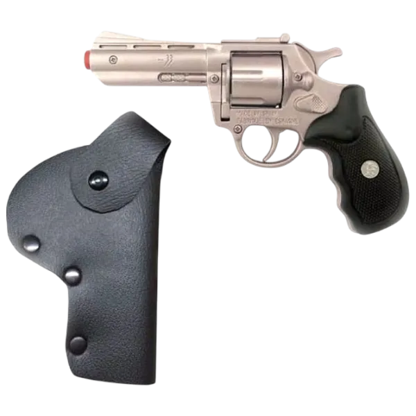 Игрушечный пистолет Gonher Police 433/0 3+ / пуля / Серебряный photo 4 Игрушечный пистолет Gonher Police 433/0 3+ / пуля / Серебряный photo 4