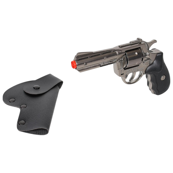 Игрушечный пистолет Gonher Police 433/0 3+ / пуля / Серебряный photo 5 Игрушечный пистолет Gonher Police 433/0 3+ / пуля / Серебряный photo 5