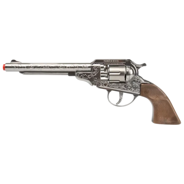 Игрушечный пистолет Gonher Cowboy 3088/0 3+ / пуля / Серебряный photo 1