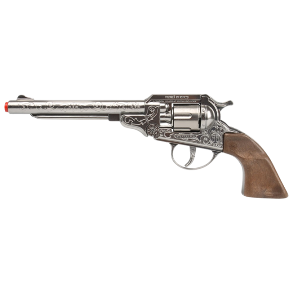Игрушечный пистолет Gonher Cowboy 3088/0 3+ / пуля / Серебряный photo 1