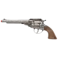 Игрушечный пистолет Gonher Cowboy 3088/0 3+ / пуля / Серебряный