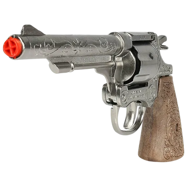 Игрушечный пистолет Gonher Cowboy 3088/0 3+ / пуля / Серебряный photo 2
