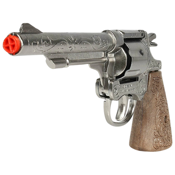 Игрушечный пистолет Gonher Cowboy 3088/0 3+ / пуля / Серебряный photo 2