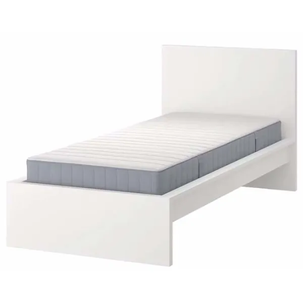 Pat Ikea Malm/Valevag 90 x 200 cm / Masiv / White photo 1 Pat Ikea Malm/Valevag 90 x 200 cm / Masiv / White photo 1