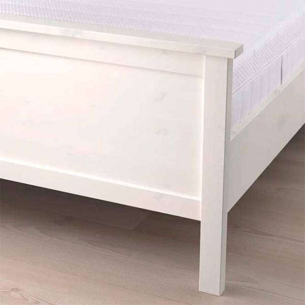 Кровать Ikea Hemnes/Akrehamn 90 x 200 см / Массив / Белый photo 4