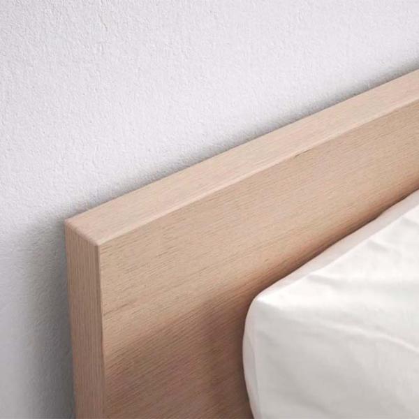 Кровать Ikea Malm/Vesteroy 160 x 200 см / Массив / Дубовый шпон беленый photo 7
