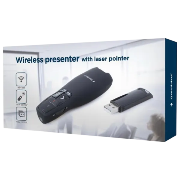 Telecomandă pentru prezentator wireless Universal WP-L-12 Black photo 4