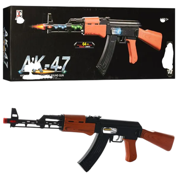 Pistol de jucărie Optmarket AK-47 МЕ10.171 5+ / Laser / Brown photo 5
