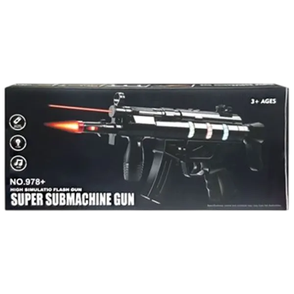 Pistol de jucărie Optmarket Super Submachine Gun МЕ10.170 3+ / Laser / Black photo 6 Pistol de jucărie Optmarket Super Submachine Gun МЕ10.170 3+ / Laser / Black photo 6