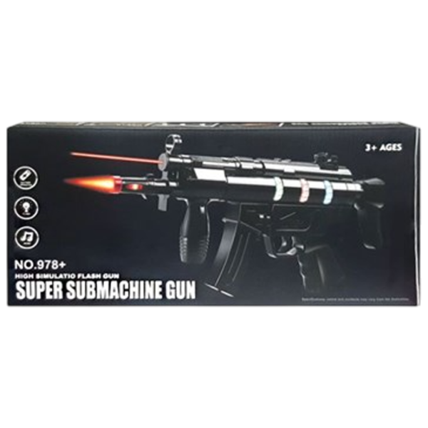 Pistol de jucărie Optmarket Super Submachine Gun МЕ10.170 3+ / Laser / Black photo 6 Pistol de jucărie Optmarket Super Submachine Gun МЕ10.170 3+ / Laser / Black photo 6