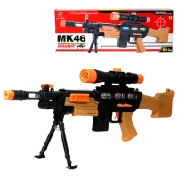 Pistol de jucărie Optmarket MK46 201786780 3+ / Laser / Brown photo 2