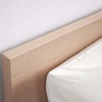 Кровать Ikea Malm/Lindbaden 160 x 200 см / Массив / Дубовый шпон беленый photo 2